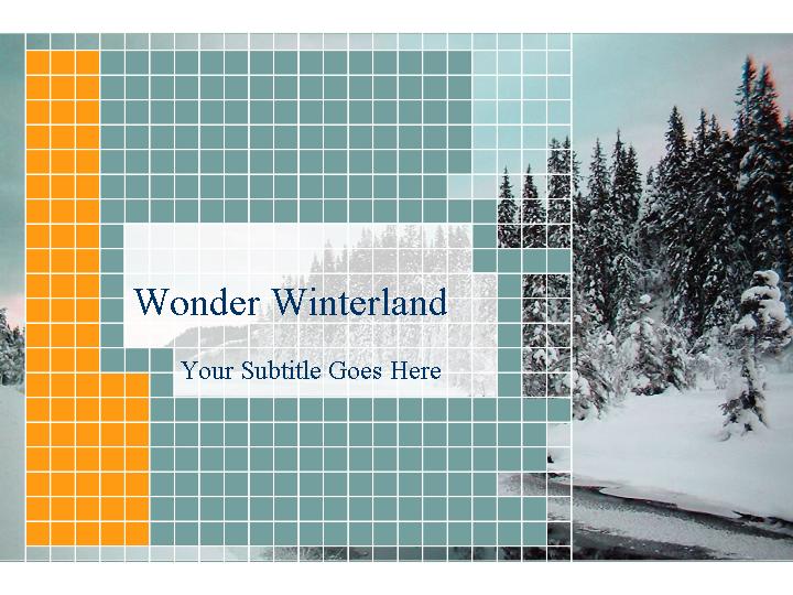 wonder winterland ppt模板