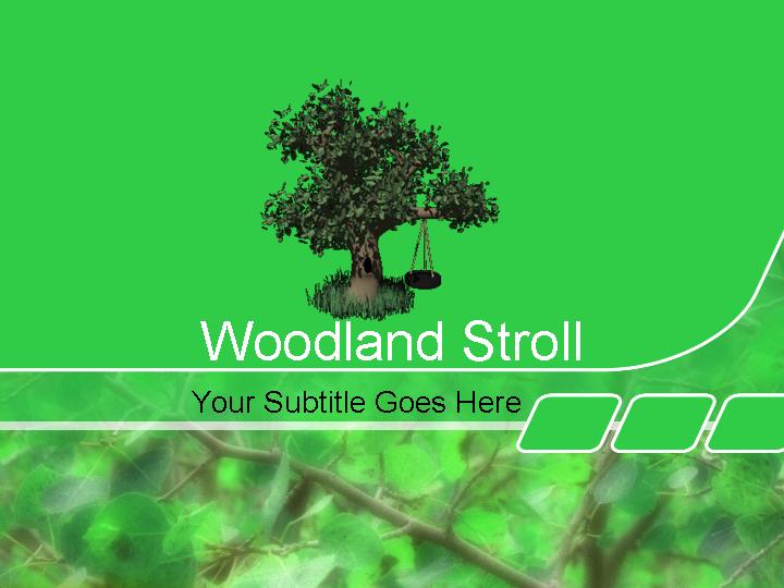 woodland stroll ppt模板