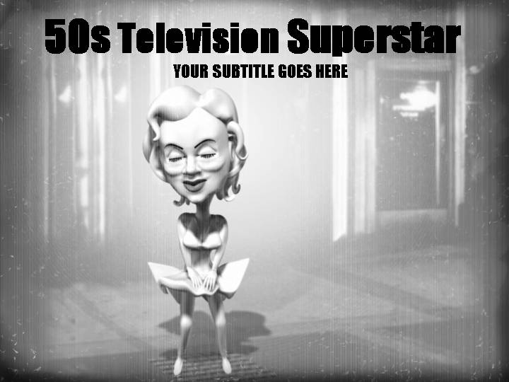 50s superstar ppt模板