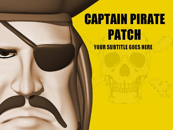 captain pirate patch ppt模板