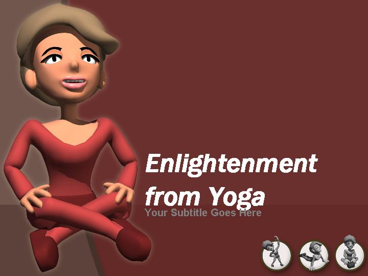 enlightenment from yoga ppt模板