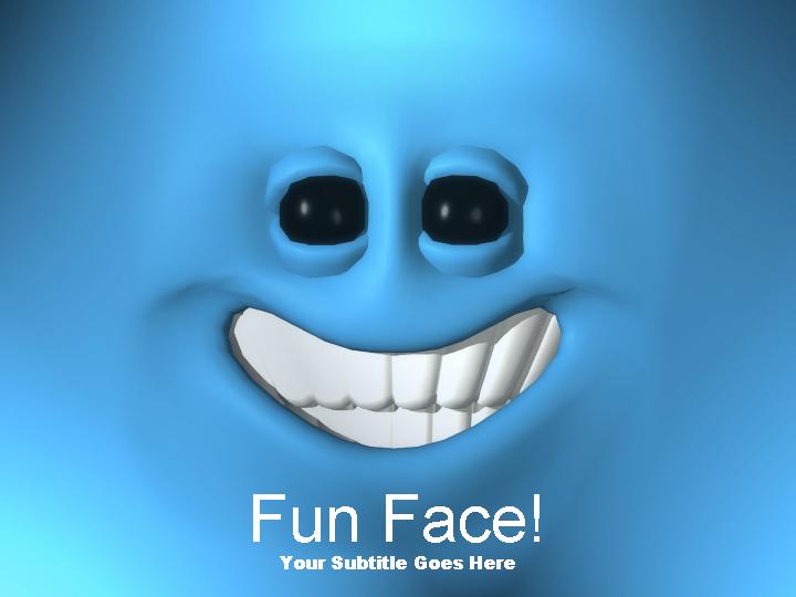 fun face ppt模板