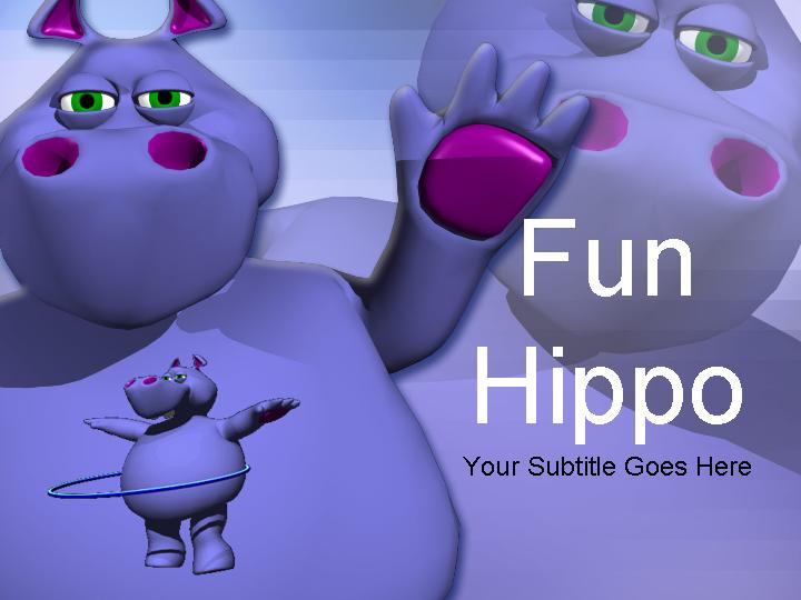 fun hippo ppt模板