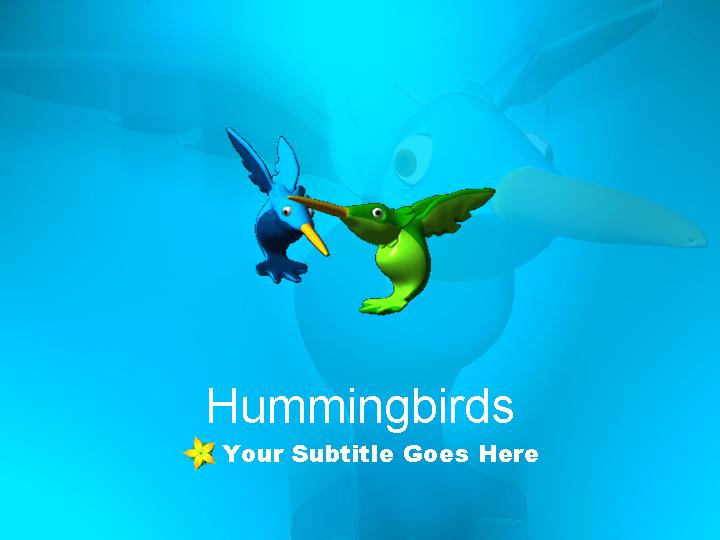 hummingbirds ppt模板