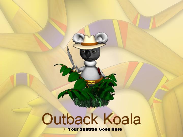 outback koala ppt模板