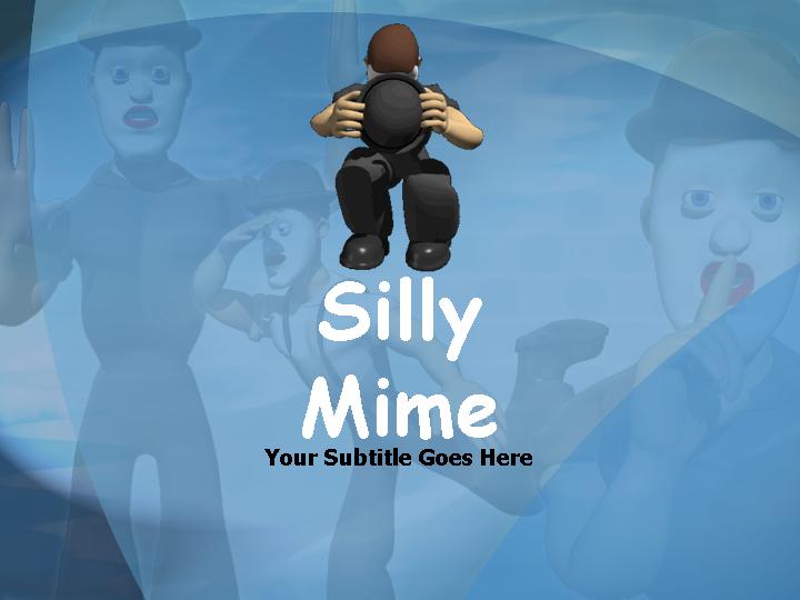 silly mime ppt模板