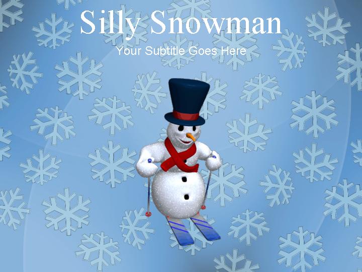 silly snowman ppt模板