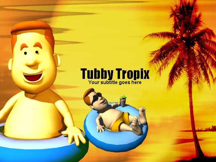 tubby tropix ppt模板