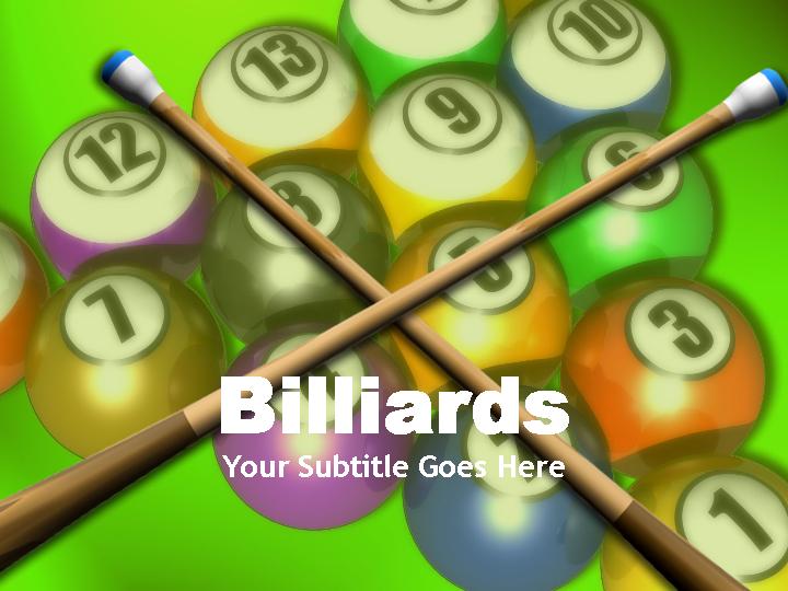 billiards ppt模板