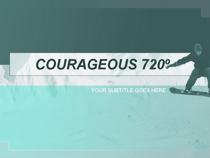 courageous 720 ppt模板