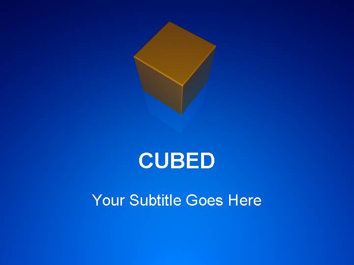 cubed ppt模板