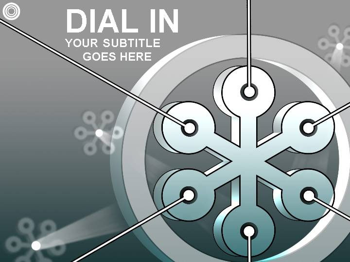 dial in ppt模板