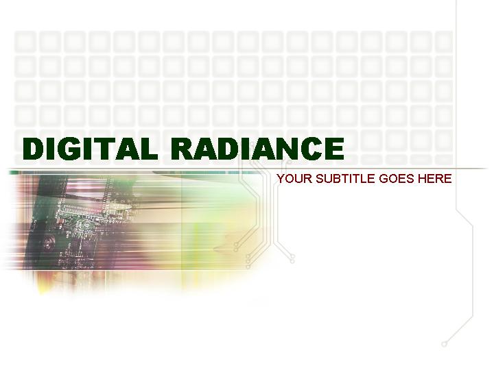 digital radiance ppt模板