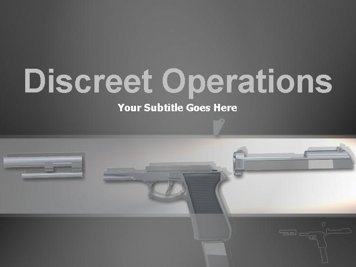 discreet operations ppt模板