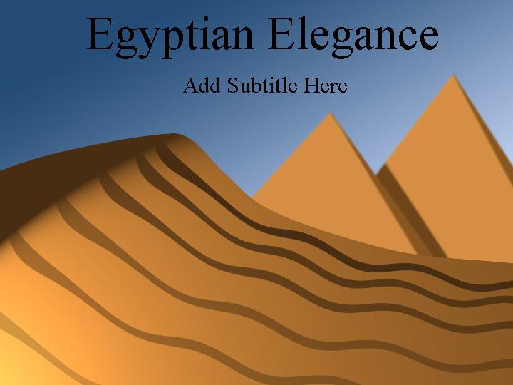 egyptian elegance ppt模板