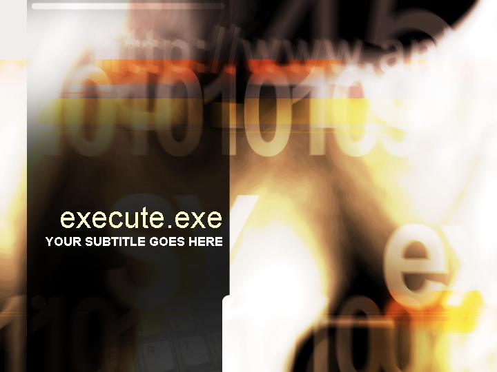 execute exe ppt模板