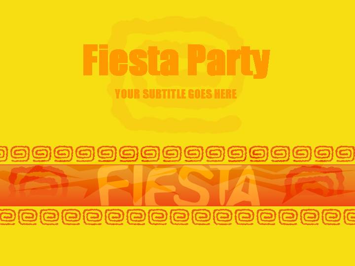 fiesta party ppt模板