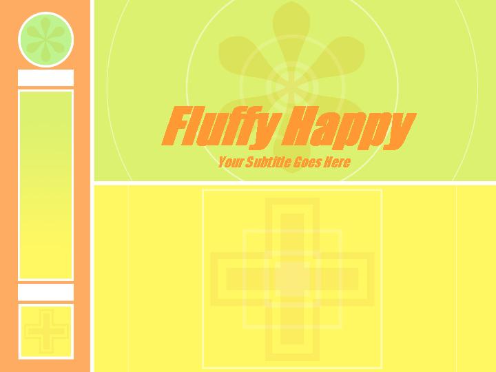 fluffy happy ppt模板