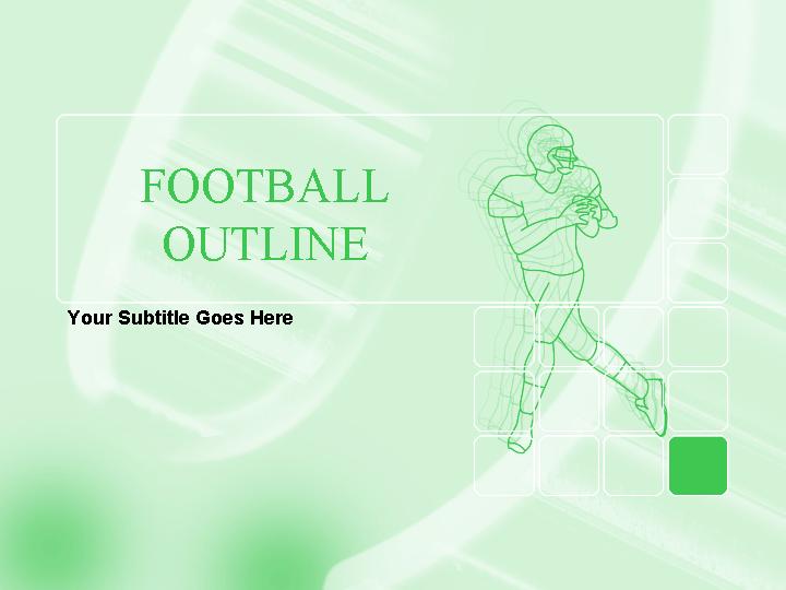 football outline ppt模板