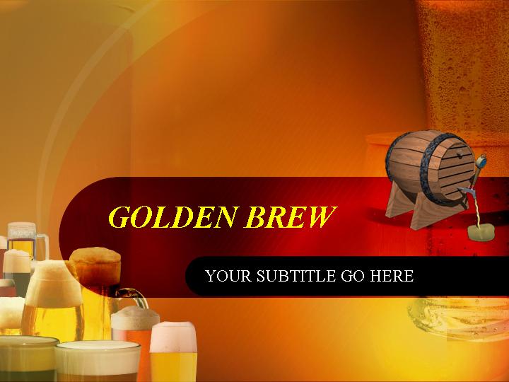 golden brew ppt模板