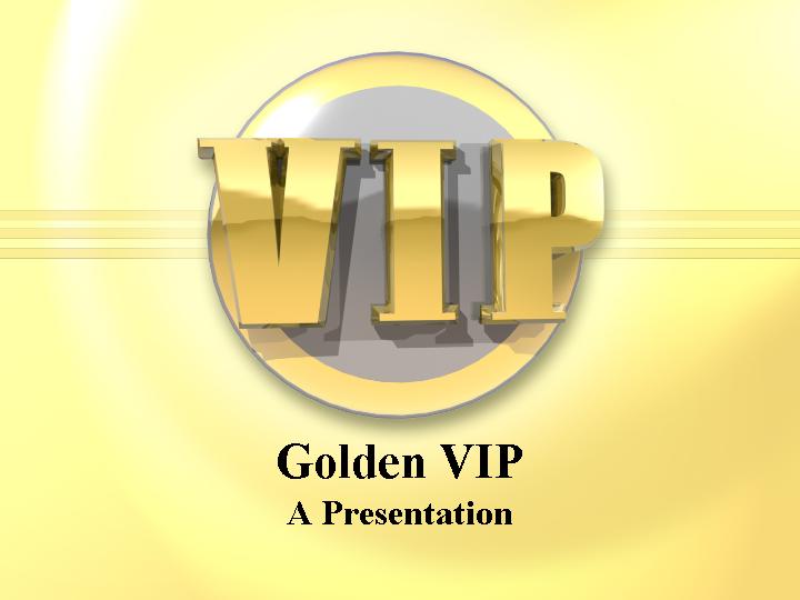 golden vip ppt模板