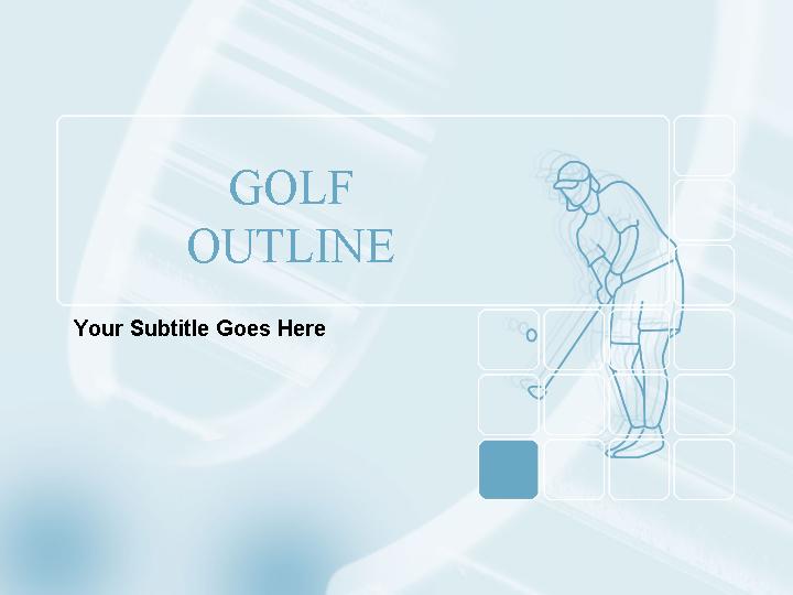 golf outline ppt模板