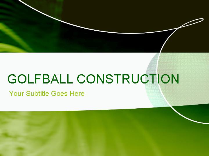 golfball construction ppt模板