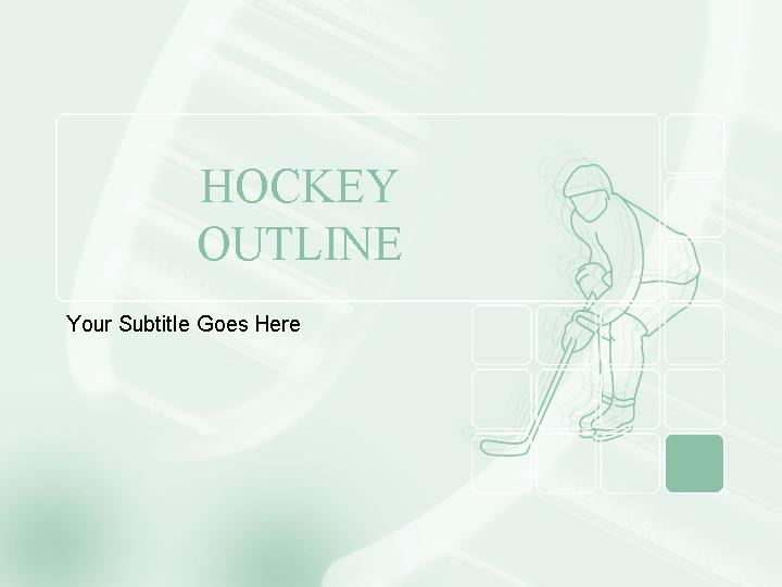 hockey outline ppt模板