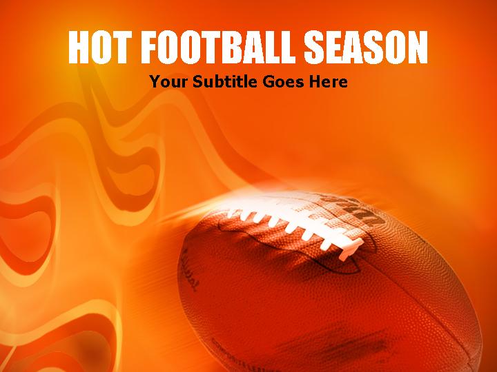 hot football season ppt模板