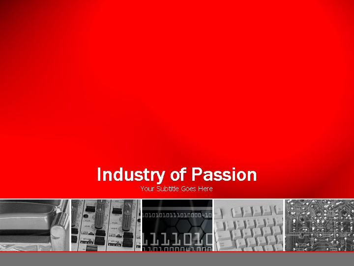 industry of passion ppt模板