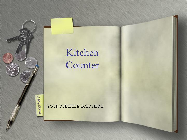 kitchen counter ppt模板