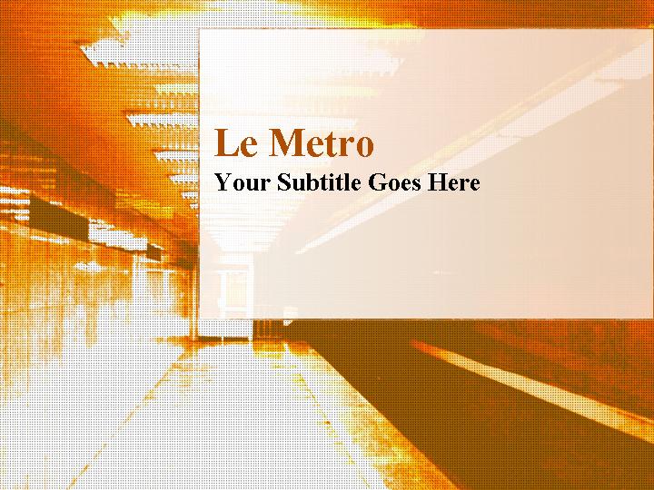 le metro ppt模板