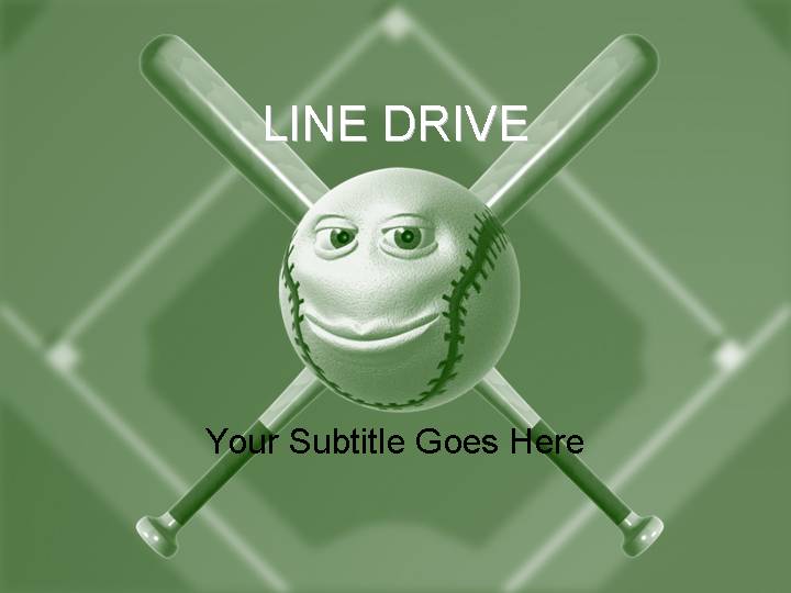 line drive ppt模板