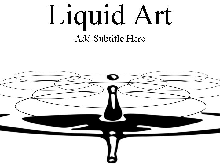 liquid art ppt模板