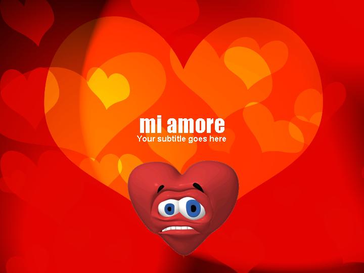 mi amore ppt模板