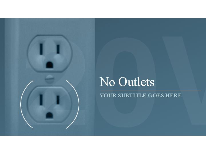 no outlets ppt模板