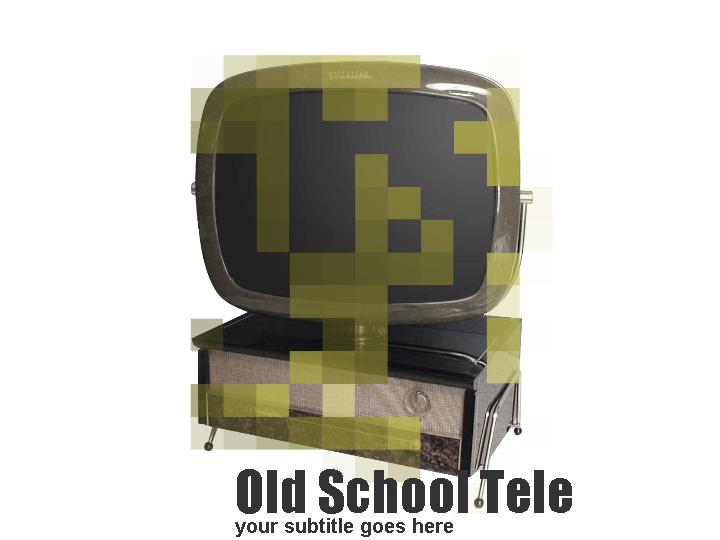 old school tele ppt模板