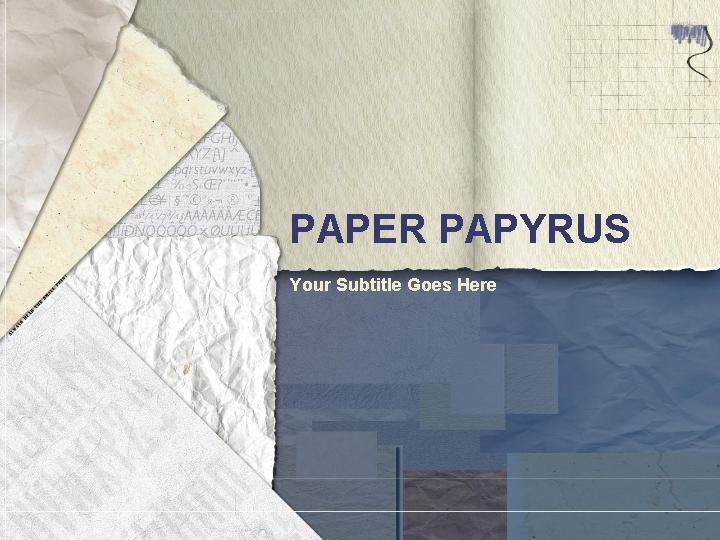 paper papyrus ppt模板