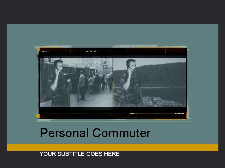 personal commuter ppt模板