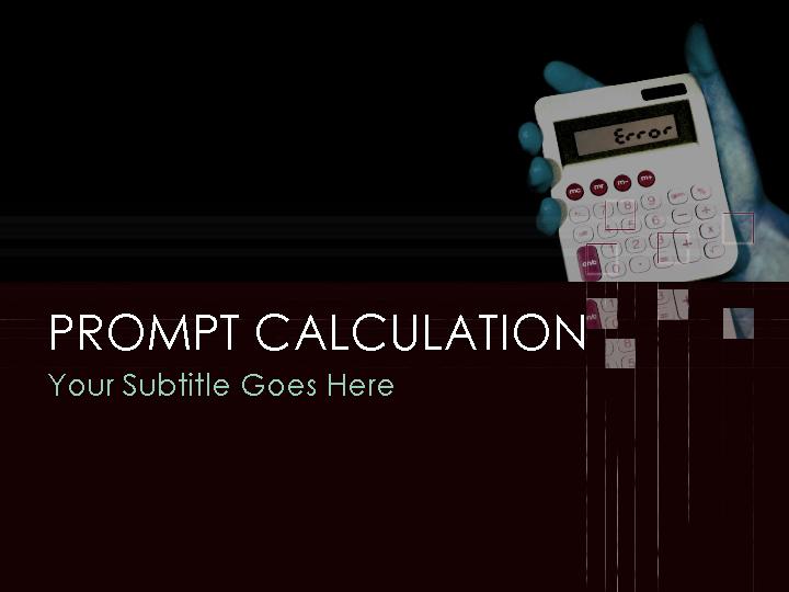 prompt calculation ppt模板