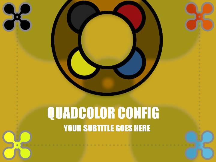 quadcolor config ppt模板