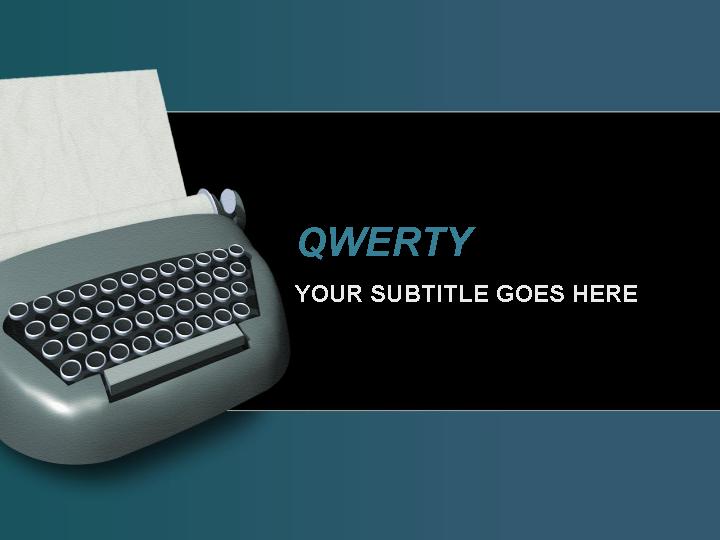 qwerty ppt模板