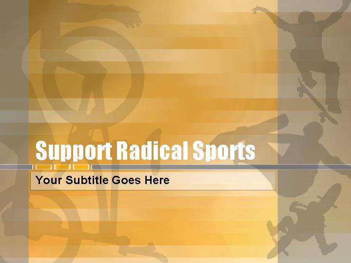 radical sports ppt模板