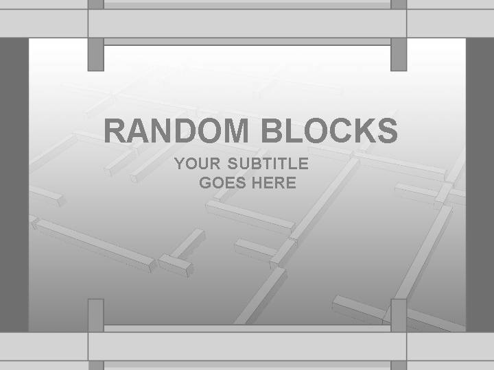 random blocks ppt模板