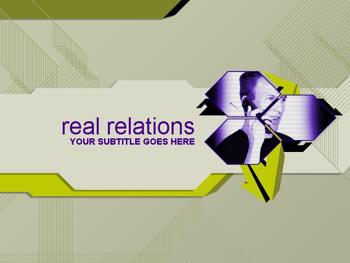 real relations ppt模板