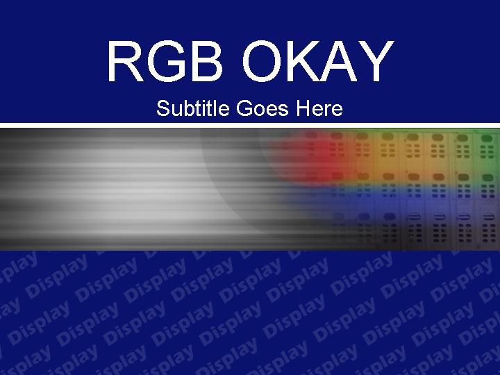 rgb okay ppt模板