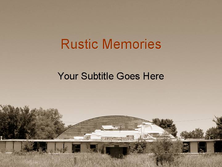 rustic memories ppt模板