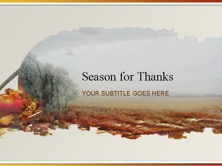 season for thanks ppt模板