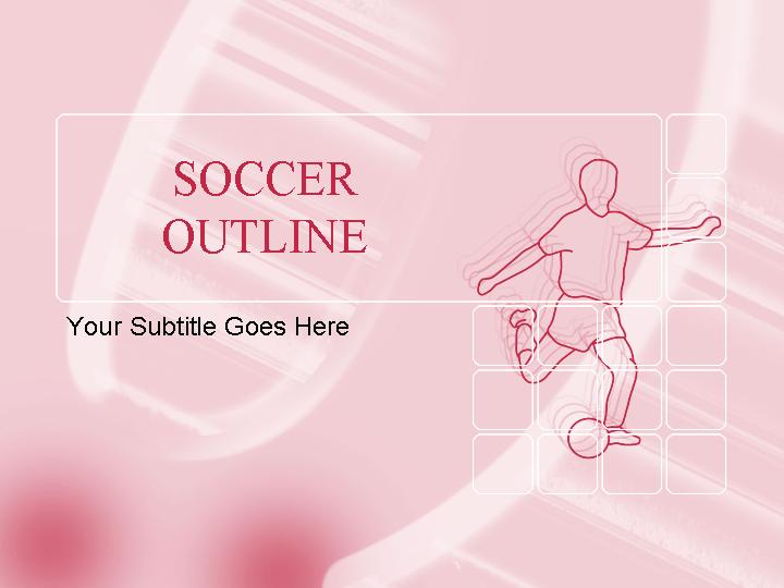 soccer outline ppt模板