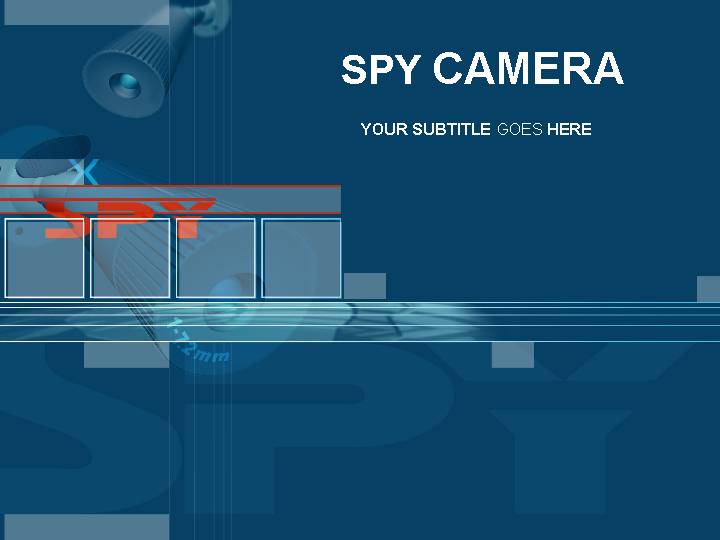 spy camera ppt模板